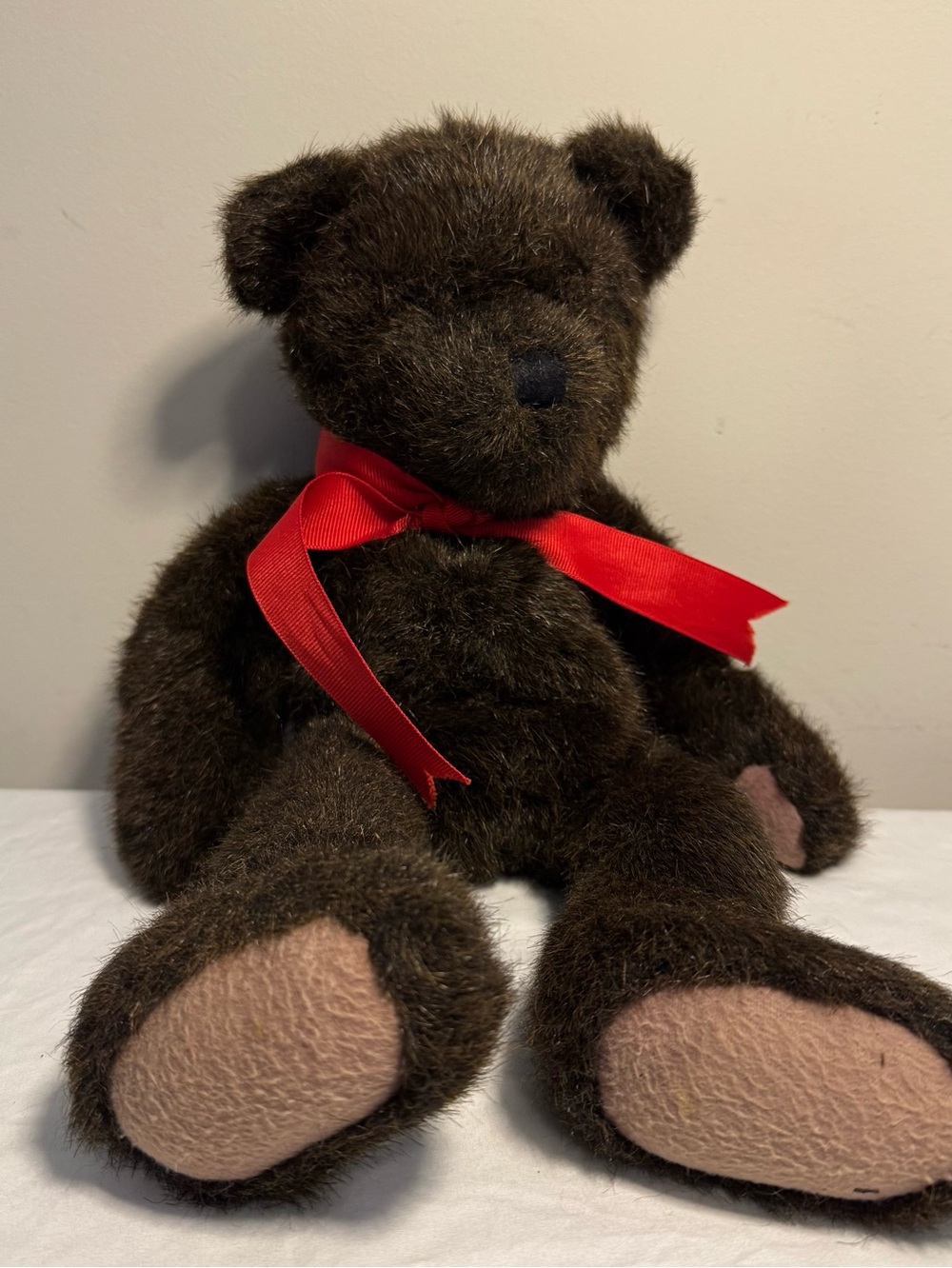 Boyds Head Bean Collection Bear Plush w/Bean Body 15" Movable Arms And Legs